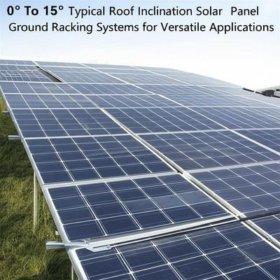 Harga yang bagus 0° To 15° Typical Roof Inclination Solar Panel Ground Racking Systems for Versatile Applications on line