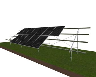 Harga yang bagus Open Field Ground Mounted Solar PV Systems Screw Foundation 60m/S Wind Speed Silver on line