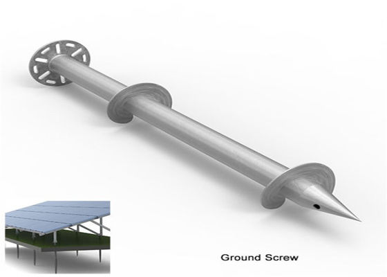 Harga yang bagus Steel Foundation Ground Screw Piles Solar Arrays PV Racking Ground Mounts on line