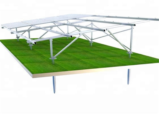 Harga yang bagus PV Solar Panel Steel Screw Piles , Aluminum Support Frame Ground Mount Concrete Screw Piles on line