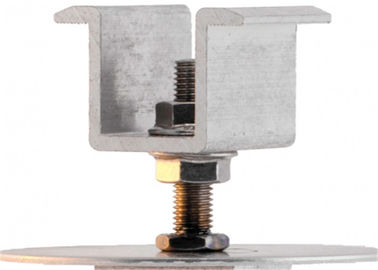 Harga yang bagus Adjustable Frameless Solar Panel Earthing Clamps , Commercial Solar Mounting Clamps on line