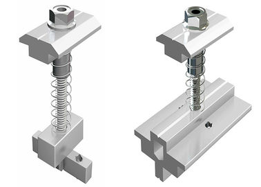 Harga yang bagus Photovoltaic Mounting Solar Module Clamps , Aluminum PV Solar Panel Mid Clamps on line