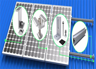 Harga yang bagus Vertical Flat Roof Mounting System High Anodized Aluminum Extrusion Frame on line