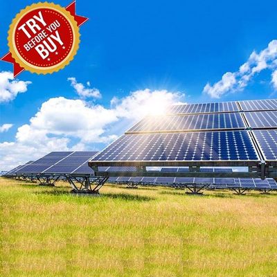 Steel Pile Solar Panel Ground Mounting Systems Rapid Installation 20M Max Building Height