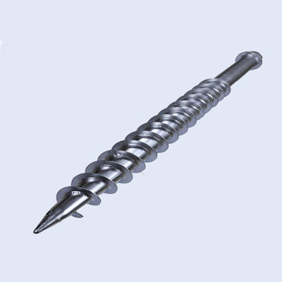 Harga yang bagus Silver Ground Screw Piles Q235 Galvanized Steel 76MM Helical Earth Anchor on line
