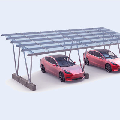 Harga yang bagus Residential Carport Solar Systems Aluminum Alloy  PV Panel Support System 130mph Wind Load Custom Size Car Shed Parking on line