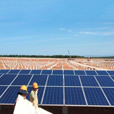 Harga yang bagus Natural Hot Dip Galvanized 6mm Solar Panel Ground Mounting Systems on line