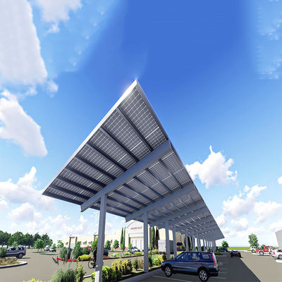 Harga yang bagus Span 5000mm PV Carport Solar Systems For Private Parking Lot on line