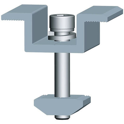 Harga yang bagus Roof & Ground Aluminum Mid End Solar Panel Clamps Solar System Components on line