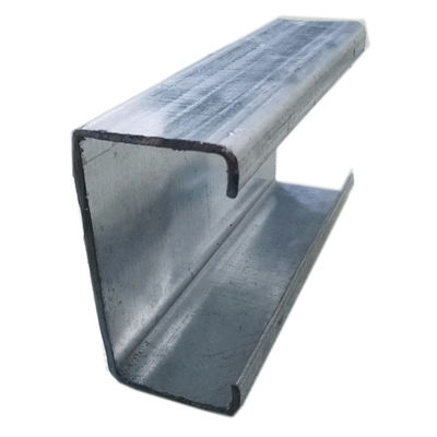 Harga yang bagus Q235 Q345 Galvanized Steel Channel Sections For Mounting Stand Racking Brackets on line