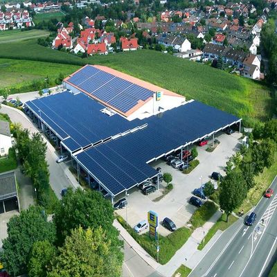 Harga yang bagus Vertical Horizental High Intensity Prefabricated Carport Racking Solar Systems on line