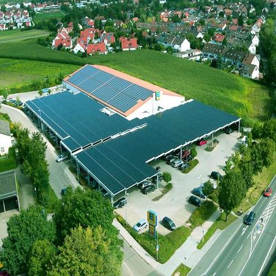 Harga yang bagus Versatile Q235B Q345B HDG Steel Carport Solar Systems on line