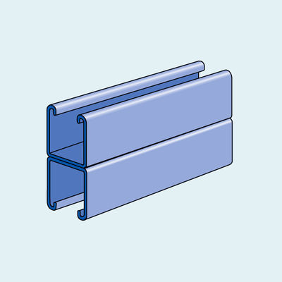 Harga yang bagus Rust Proof Anodized Aluminum Extrusion Rail For PV Mounting System on line
