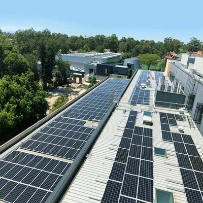 Harga yang bagus 130mph Galvanized PV Mounting Structures For Solar Rooftop Systems on line