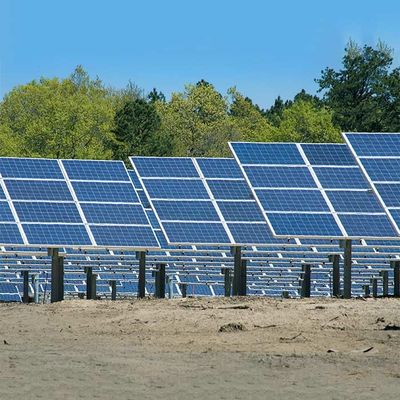 Harga yang bagus Ground Mounting Galvanized Q235B Q345B On Off Grid Solar Panel Brackets on line