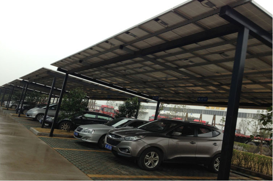 Harga yang bagus customized Q235 Q345 6063 6005 solar carport structures bracket mounting system solar PV mounting on line