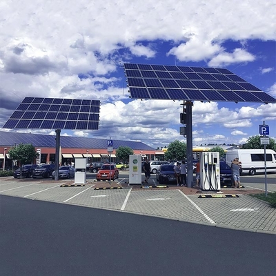 Harga yang bagus 5deg - 15Deg Installation aluminum solar carport structures solar bracket solar structure on line