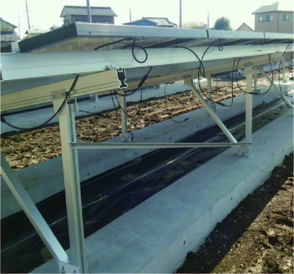 Harga yang bagus Photovoltaic C-Steel Solar Panel Ground Mounting Systems industrial solar mounting bracket on line