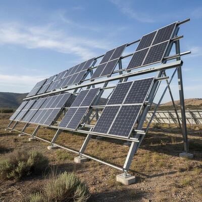 Harga yang bagus Pengorientasikan Modul Lansekap atau Potret Sistem pemasangan panel surya dengan jarak jauh dari tanah hingga 1,2 m dan jarak jauh dari ketinggian 8 hingga 15 kaki on line