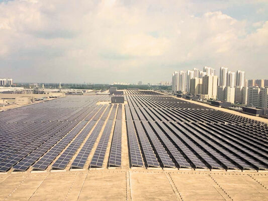 kualitas 25 Tahun Umur Panjang Photovoltaic atap Mount Desain Atap Aplikasi Solar Power Module Support Framework pabrik