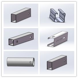 Harga yang bagus Hot Dip Galvanized Steel Profile Cold Bend Solar Mount Brace Support Framing on line