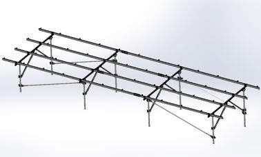 Harga yang bagus Steel Solar Panel Ground Mounting Systems Bracket Photovoltaic 1.4KN/m2 Max Snow Load on line