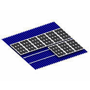 Harga yang bagus Corrugated Metallic Tile Roof Solar Mounting System Standing Seam Trapezoidal Lysaght Aluminum on line