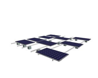 Harga yang bagus Sloped Solar Panel Roof Mounting Systems Anti - Corrosion 130mph Wind Load Framed on line