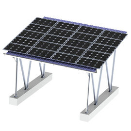 Harga yang bagus Ground Residential Solar Carport Kit Steel Brackets Concrete Block Foundation on line