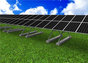 Harga yang bagus Adjustable Tilt Solar Panel Rail Mounting System , Al6005 PV Solar Mounting Systems on line