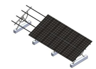 Harga yang bagus Photovoltaic Fixing Bracket Solar Mounting System , Landscape Solar Panel Racking System on line