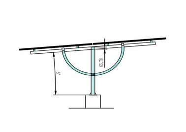 Harga yang bagus PV Adjustable Mounting System Customized Color Hot - Galvanized Steel Frameless on line
