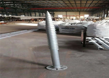 Harga yang bagus Deep Foundation Helical Screw Piles , PV Mount Galvanized Earth Screw Anchors on line
