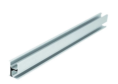 Harga yang bagus AL6005-T5 Aluminum Extrusion Profiles Solar PV Module Mounting Rack Rail on line