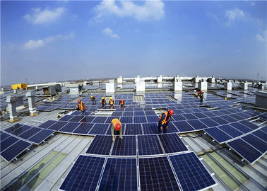 kualitas Easy to Install Commercial Solar Panel Roof Mounting Systems Aluminum Tile Ballasted For Photovoltaic Mounting Structure pabrik