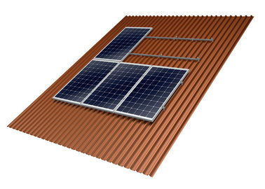 Harga yang bagus Home Solar Panel Roof Mounting Systems 10-60° Tilt Angle Anodized Anti - Corrosive on line
