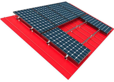 Harga yang bagus 10kw Solar Panel Roof Mounting Systems Pitched Corrugated Trapezoidal Standing Seam PV Structure on line