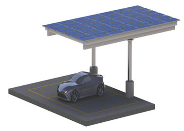 Harga yang bagus Galvanized Residential Solar Carport Structures , On Off Grid Solar Power Parking Lot on line