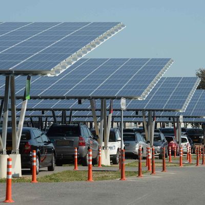 Harga yang bagus Ground Mount Carport Solar Systems with Natural Color 10 15 20 30 Tilt Angle on line