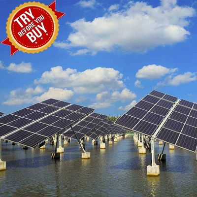 Harga yang bagus Rust Protection PV Mounting Brackets Fishing-Light Complementary Solar Panel Ground Mounting System For Fish Farm on line