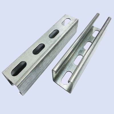 Harga yang bagus Galvanized Gi Steel C Shaped Channel , Solar Energy System Panel Rack C Channel Steel on line