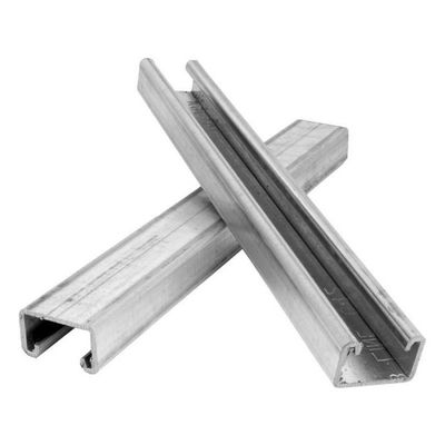 Harga yang bagus Building or Construction HDG Perforated Galvanized U Channel, PV Mounting Structure Cold Formed Channel for Solar System on line