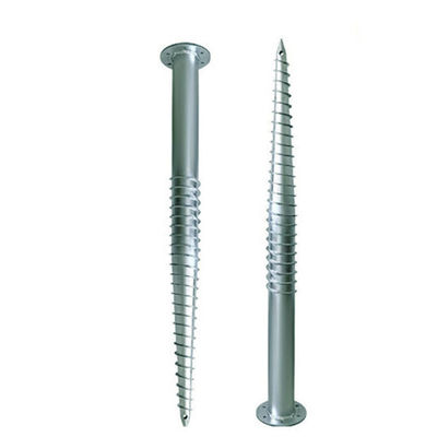 Harga yang bagus Hot Dipping Metal Ground Screw Piles Steel Anchor Helical Length 1000~3500mm Anticorrosive For Solar Mounting Systems on line