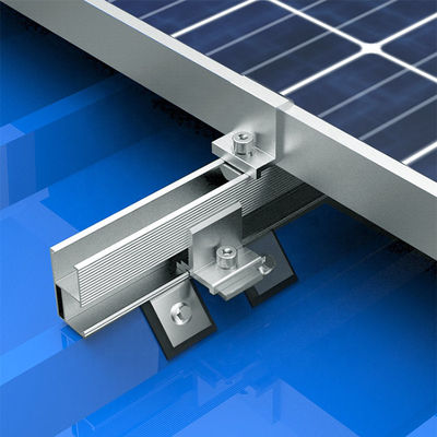Harga yang bagus Frameless Adjustable Solar Panel Earthing Clamps For Solar Panel Mounting Brackets on line