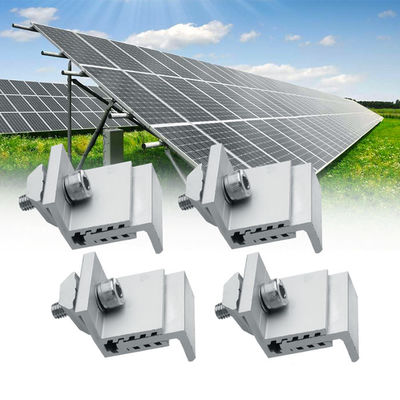Harga yang bagus 1.4KN/M2 Max Snow Load 60m/s Solar Panel Fixing Accessories Photovoltaic Stents Connectors on line