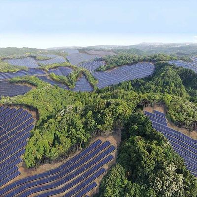 Harga yang bagus 10-60° Tilt Angle Q235 Photovoltaic Ground Mounting Brackets on line