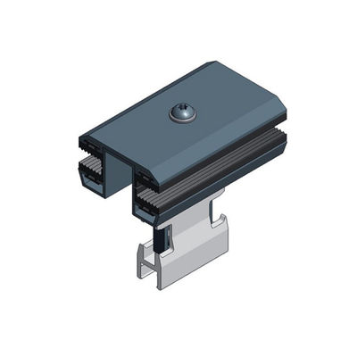 Harga yang bagus 35/40/45/50mm Aluminum 6063-T5 Metal Roof Solar Panel Clamps For Frameless PV Module Mounting Structures on line