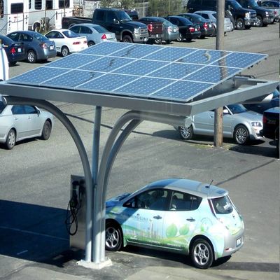 Harga yang bagus Open Ground Waterproof Anodized Galvanized Solar Carport Structures on line