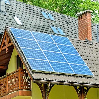 Harga yang bagus Home Use On grid 10kw Anodized Roof Mount Solar Power Energy System on line