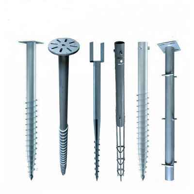 Harga yang bagus Hot Dipped Galvanized Spiral Shape Ground Screw Piles 1000~3500mm Length on line